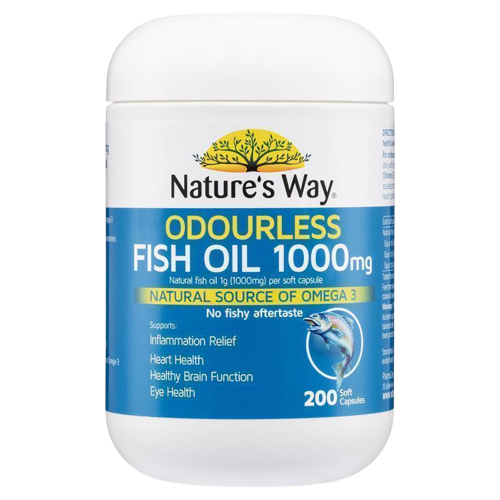 Nature's Way Odorless Fish Oil 1000mg 200cap