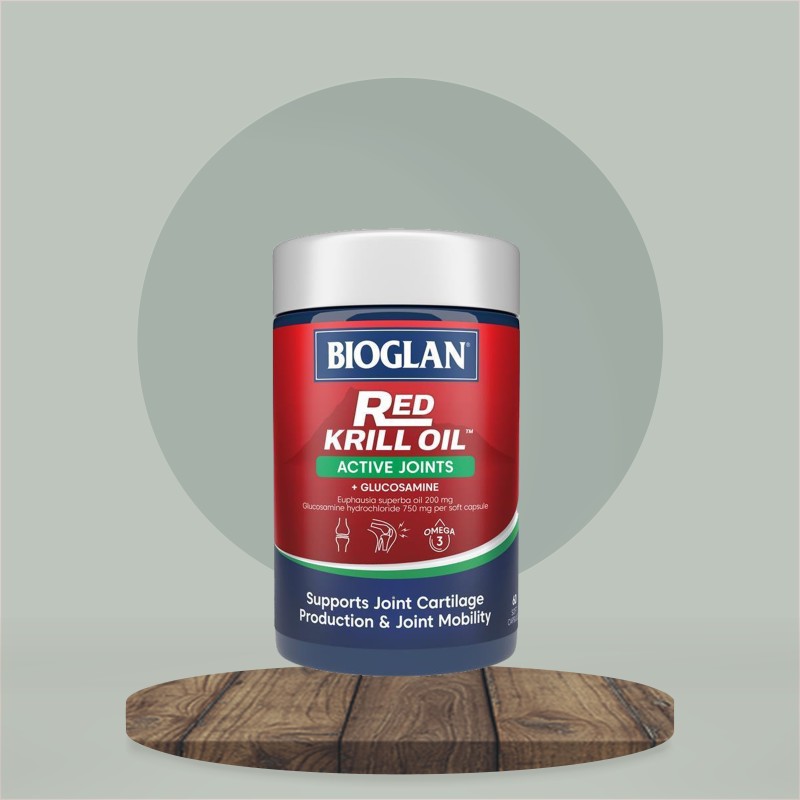 Bioglan Red Krill Oil Active Joints 60 Soft Capsules