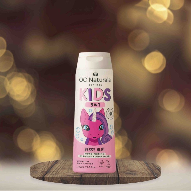 OC Naturals 3-in-1 Berry Bliss Conditioning Shampoo & Body Wash 400ml