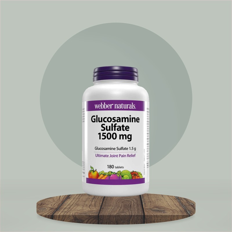 Webber Naturals Glucosamine Sulfate 1500mg 180 Tablets