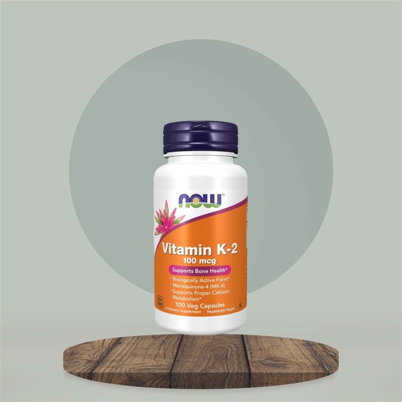 NOW Foods, Vitamin K-2, 100 mcg, 100 Veg Capsules