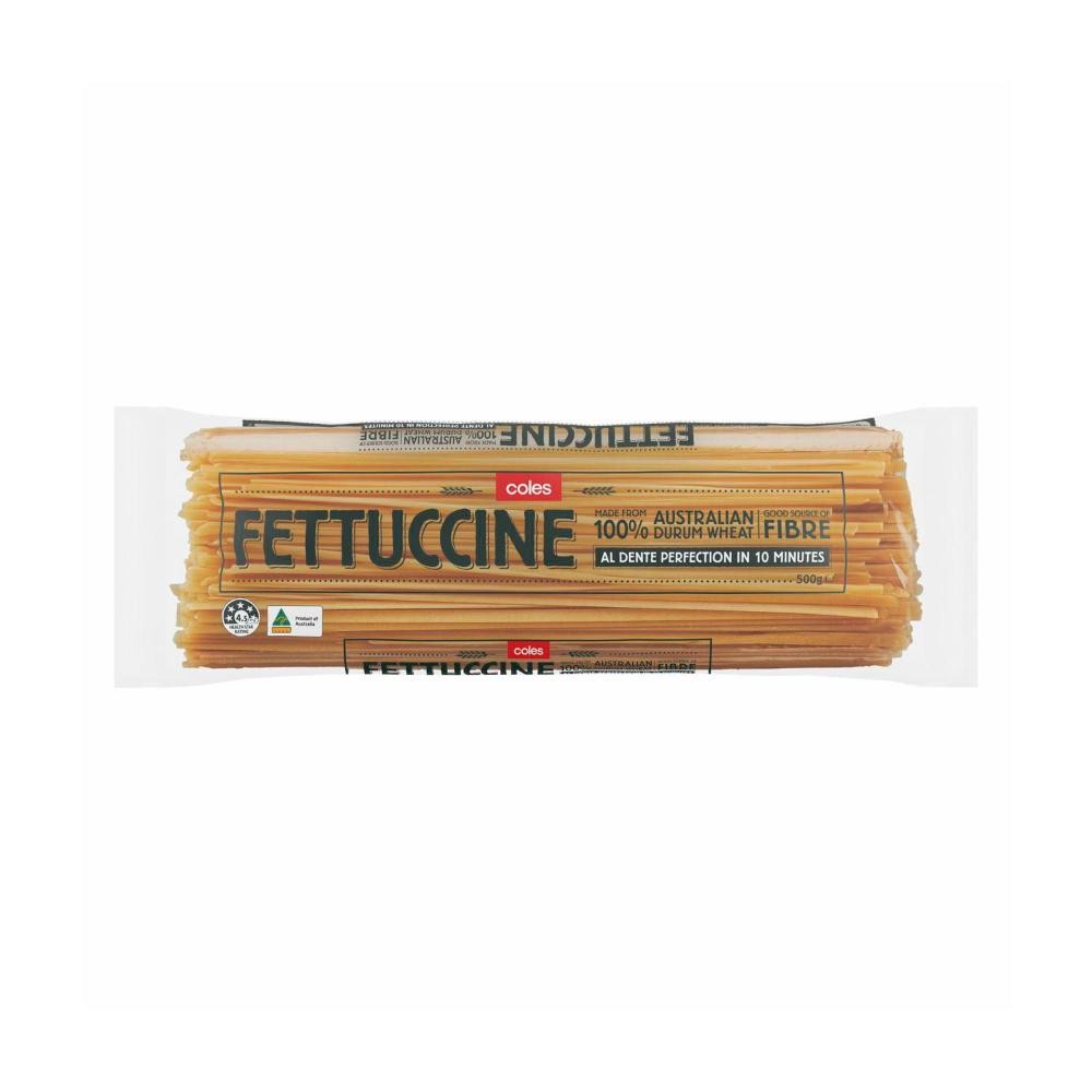 Coles Durum Wheat Pasta Fettuccine