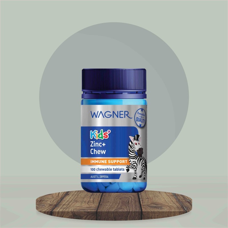 Wagner Kids Zinc Plus Chewable 100 Tablets