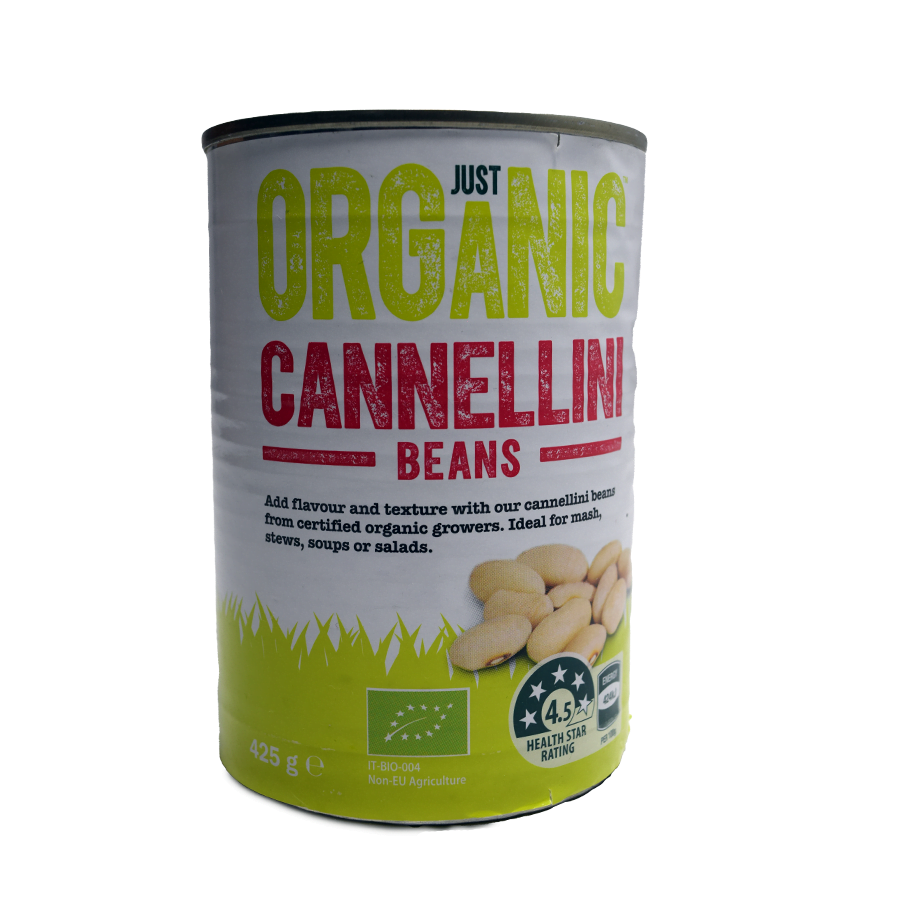 Just Organic Cannellini Beans 425g