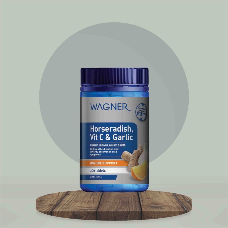 Wagner Horseradish Vitamin C & Garlic 200 Tablets
