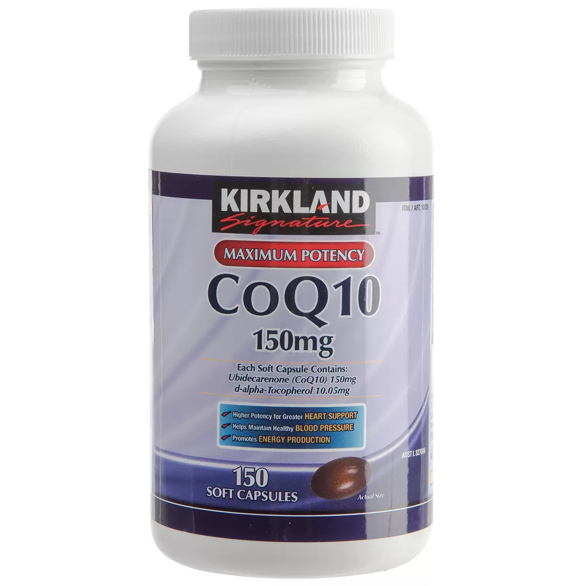 Kirkland Signature CoQ10 150mg 150 Capsules