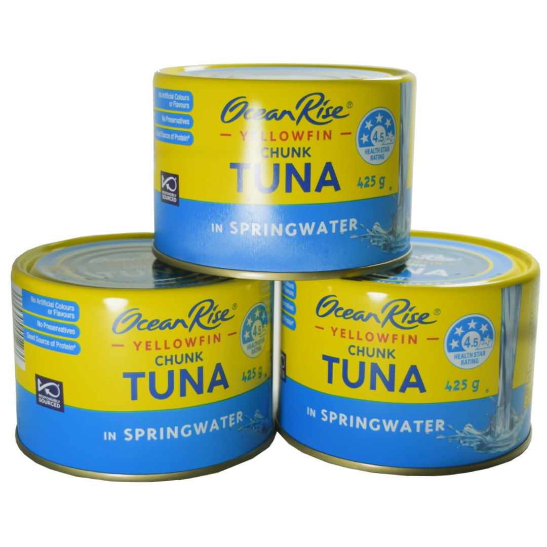 OceanRise Yellowfin Chunk Tuna In Springwater 425g