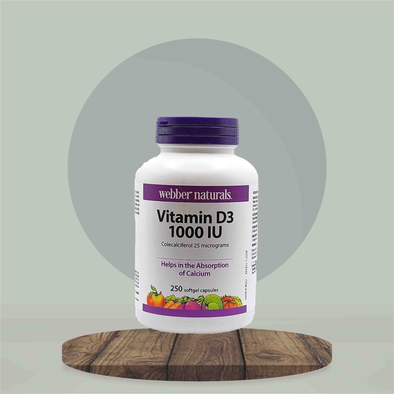 Webber Natural Vit D3 1000 IU