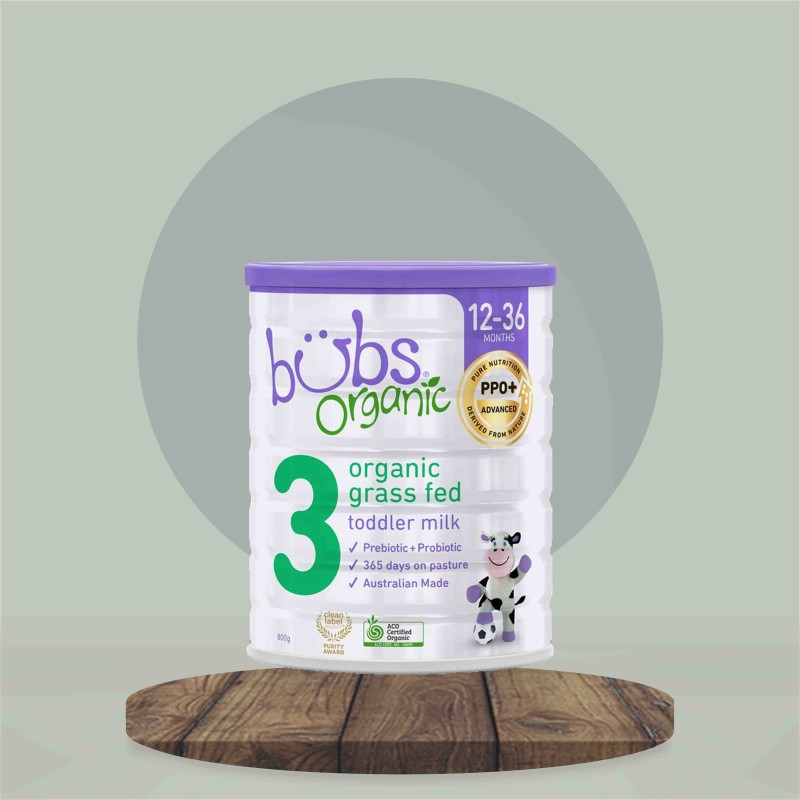 Bubs Organic Grass Fed Toddler Milk 800g