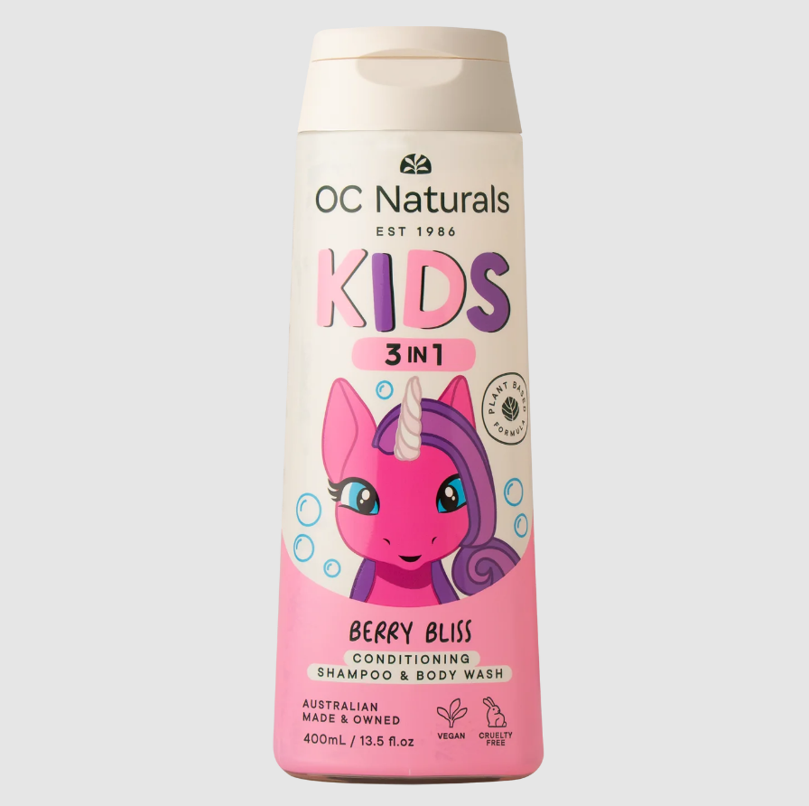 OC Naturals 3-in-1 Berry Bliss Conditioning Shampoo & Body Wash 400ml