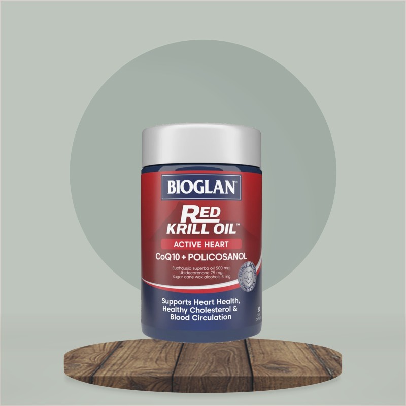 Bioglan Red Krill Oil Active Heart 60tab