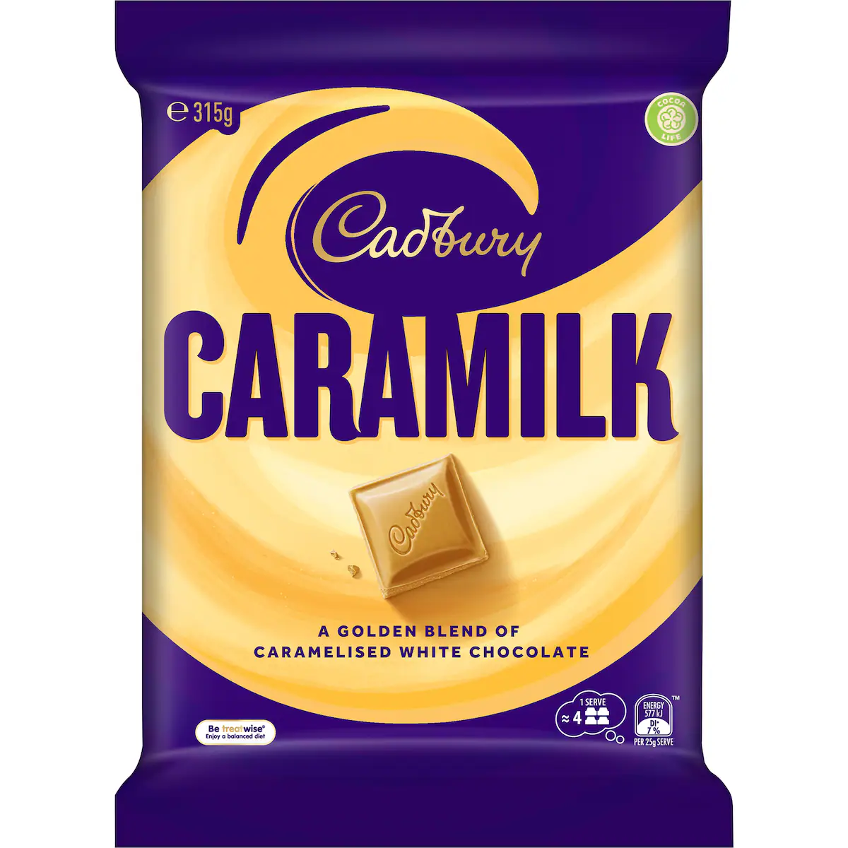 Cadbury Caramilk Large Chocolate Block 315g