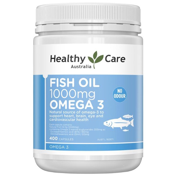 Healthy Care Fish Oil 1000mg Omega 3 400 Capsules