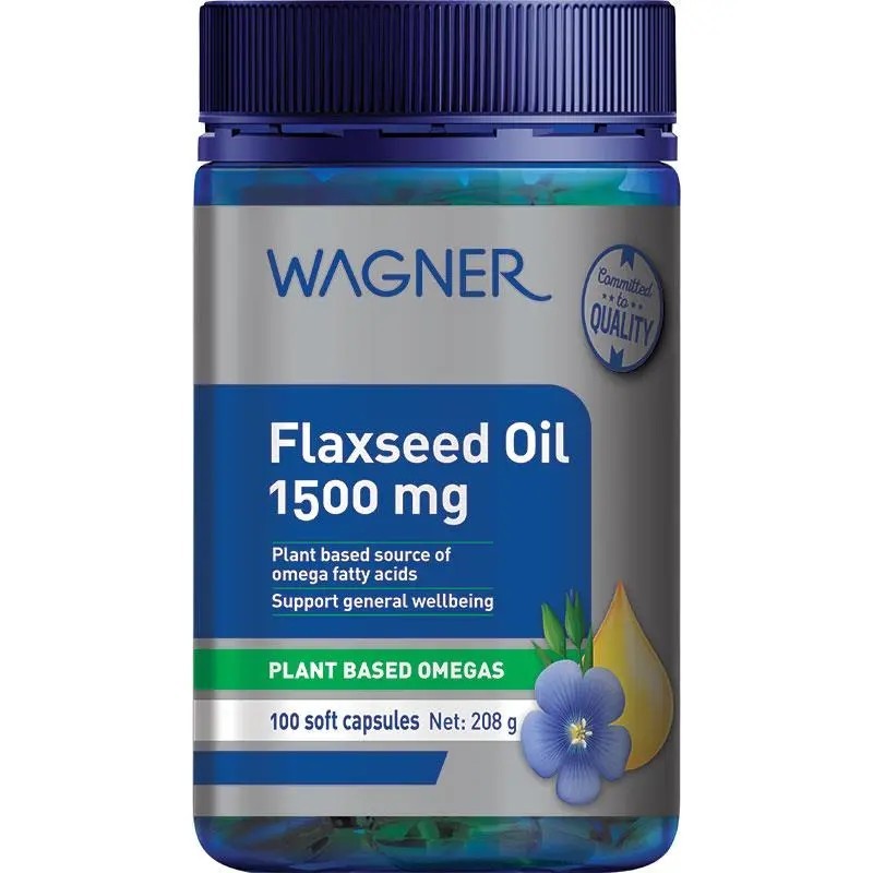 Wagner Flaxseed Oil 1500mg 100 Capsules