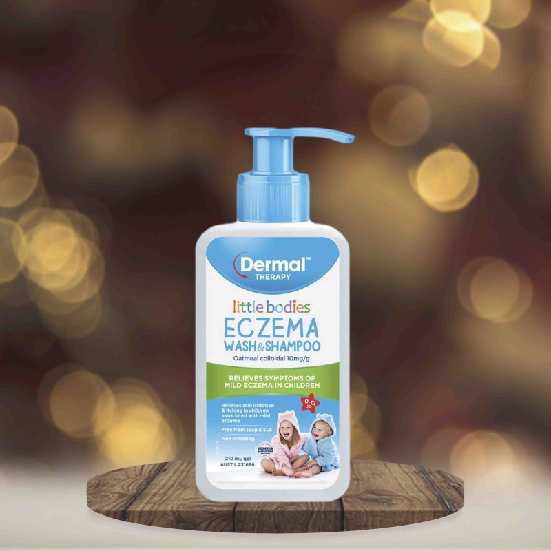 Dermal Therapy Little Bodies Eczema Wash & Shampoo Bottle with Pump 210ml