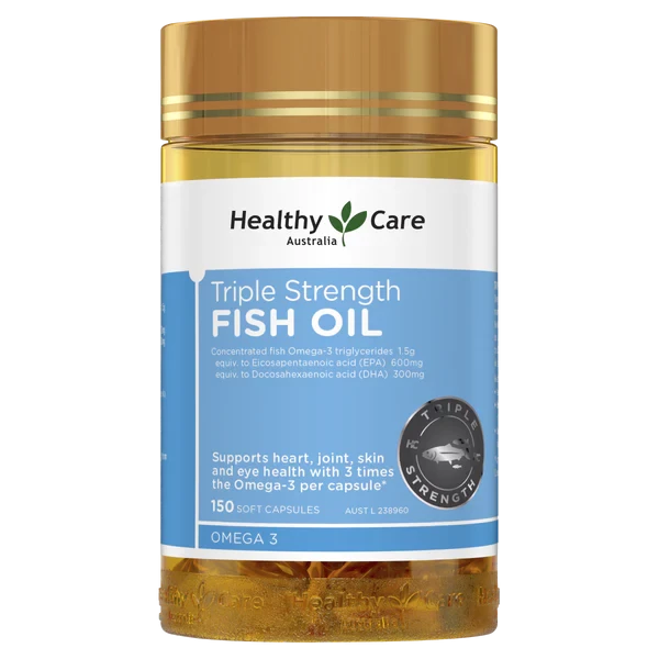 Healthy Care Triple Strength Fish Oil - 150 Capsules