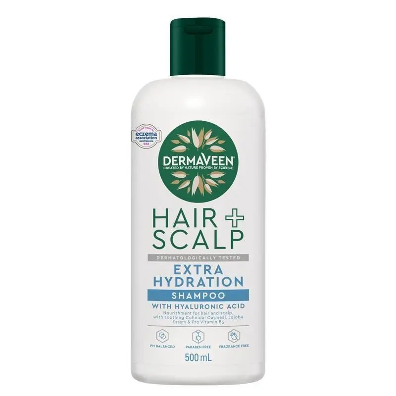 DermaVeen Hair + Scalp Extra Hydration Shampoo 500ml
