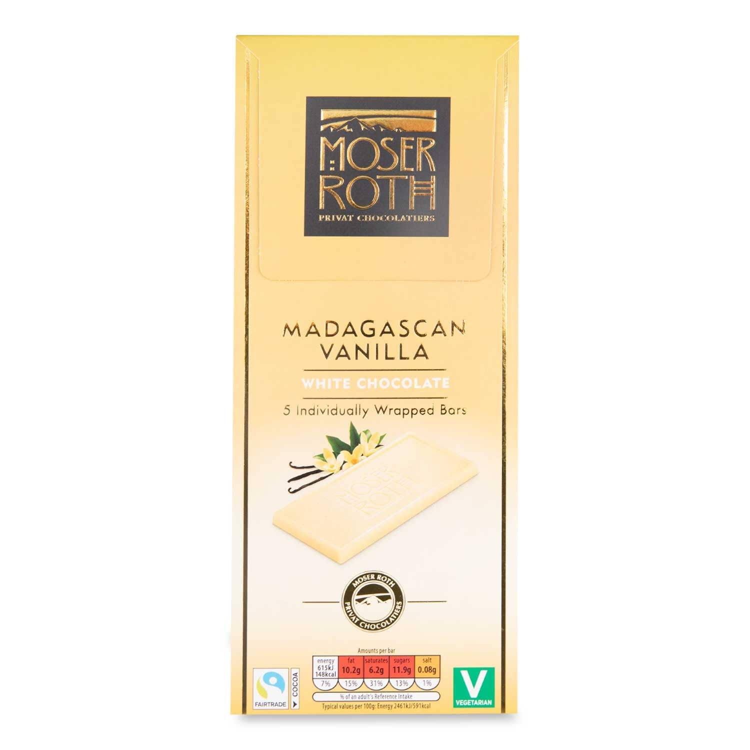 Moser roth Chocolate vanilla 125g
