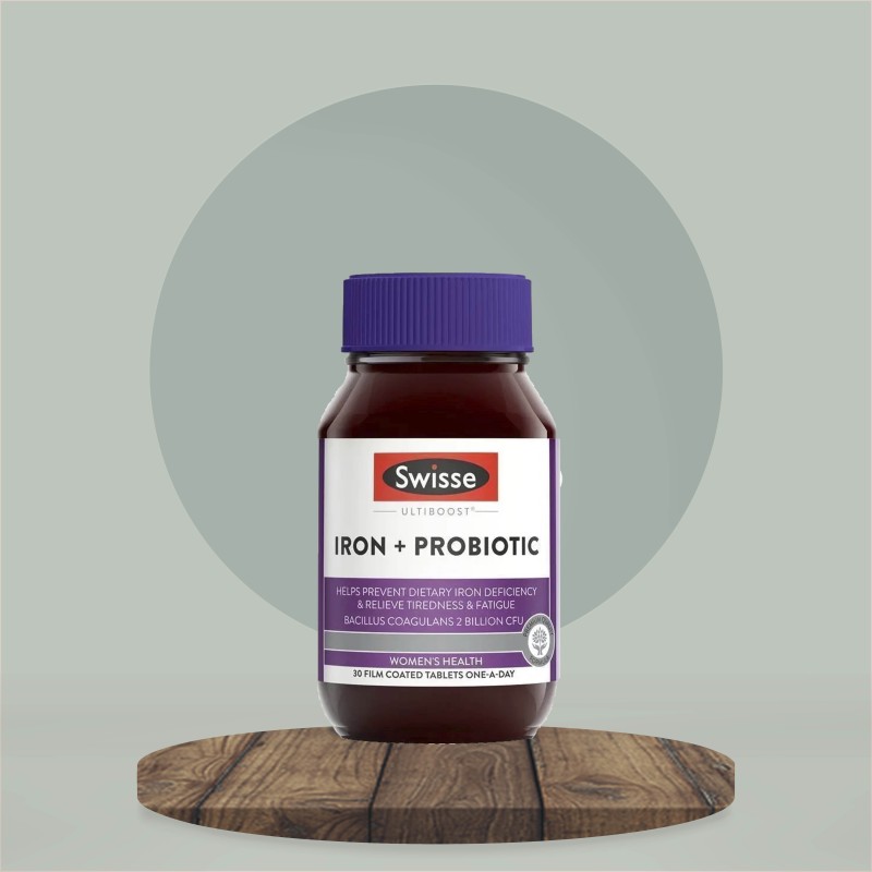 Swisse Iron + Probiotic 30 Tablets