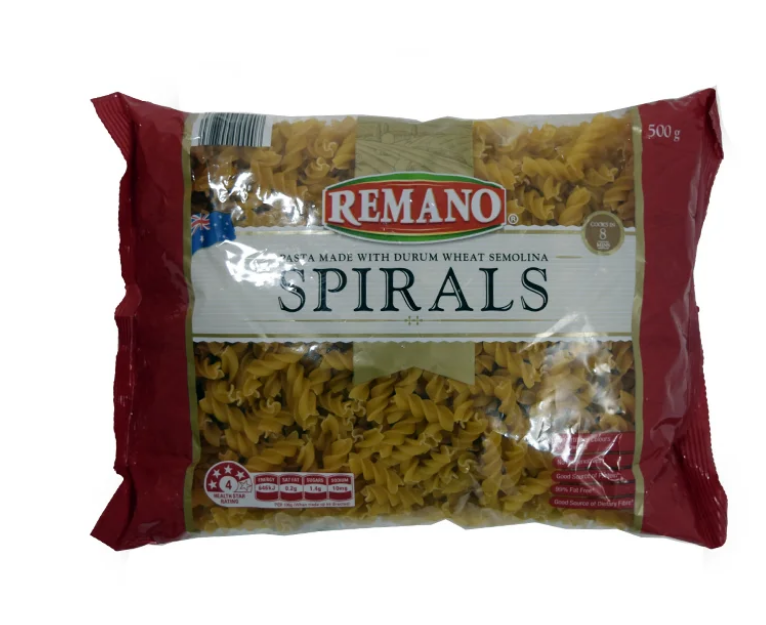 Remano Spirals Pasta 500g