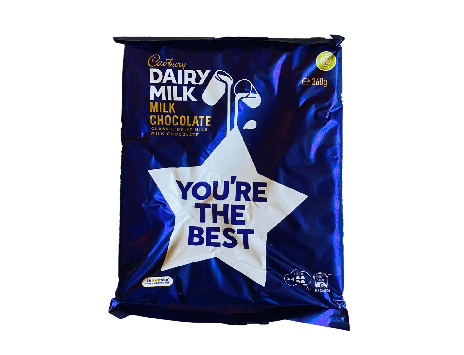 Cadbury Dairy milk choc 360g