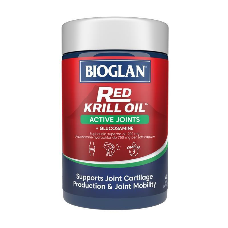 Bioglan Red Krill Oil Active Joints 60 Soft Capsules