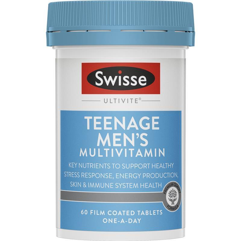 Swisse Teenage Ultivite Men's Multivitamin 60 Tablets